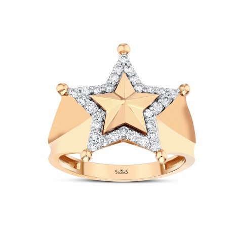 0.35 ct. Pırlanta Yıldız Yüzük