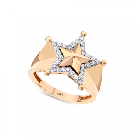 0.35 ct. Pırlanta Yıldız Yüzük