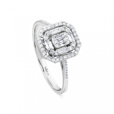 0.40 ct. Pırlanta Baget Yüzük 0.40 ct. Pırlanta Baget Yüzük