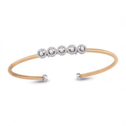 0.42 ct. Pırlanta Baget Bileklik