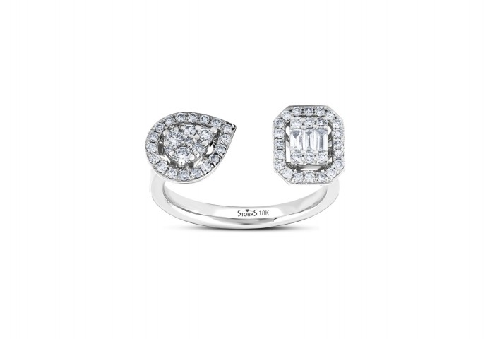 0.43 ct. Pırlanta Baget Yüzük