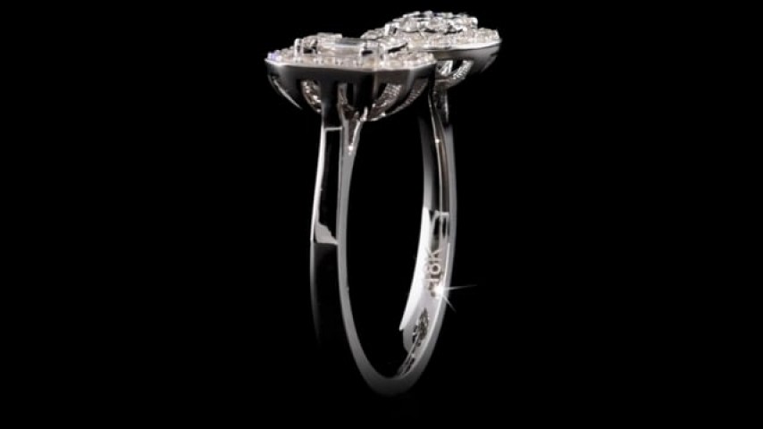 0.43 ct. Pırlanta Baget Yüzük