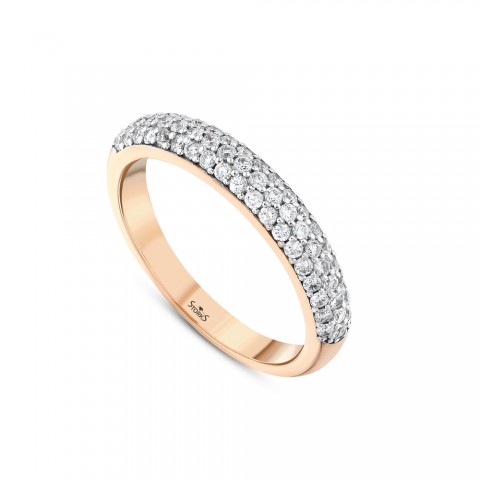 0.51 ct. Pırlanta Yarımtur Yüzük