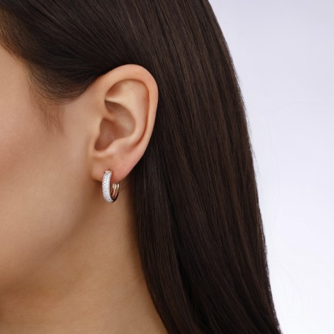 0.55 ct. Pırlanta Halka Küpe