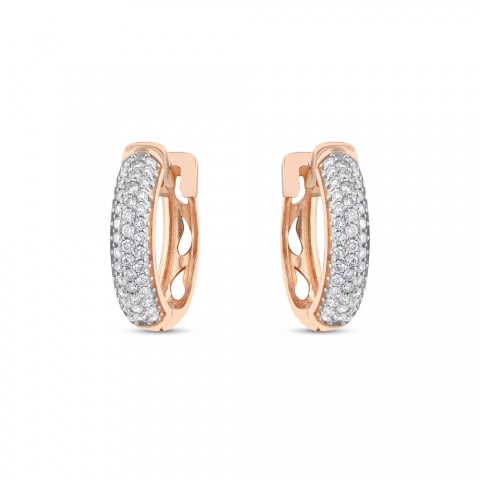 0.55 ct. Pırlanta Halka Küpe