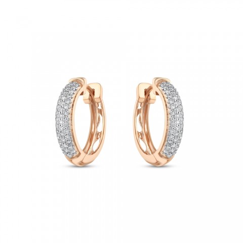 0.68 ct. Pırlanta Halka Küpe