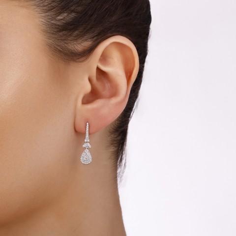0.70 ct. Pırlanta Küpe