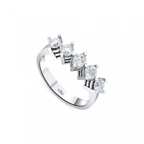 0.91 ct. Pırlanta Beştaş Yüzük