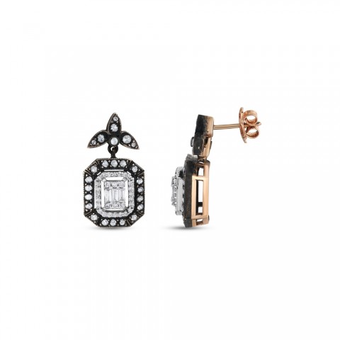 0.96 ct. Elmas Baget Küpe