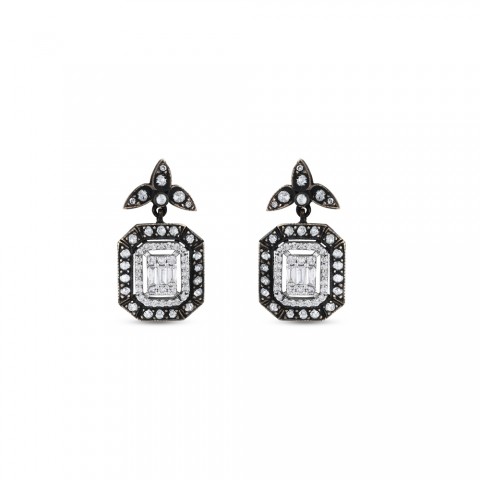 0.96 ct. Elmas Baget Küpe