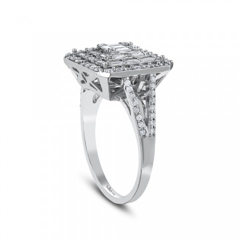 1.00 ct. Pırlanta Cherry Baget Yüzük 1.00 ct. Pırlanta Cherry Baget Yüzük