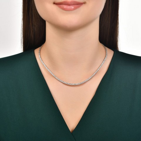 10.07 ct. Pırlanta Suyolu Kolye