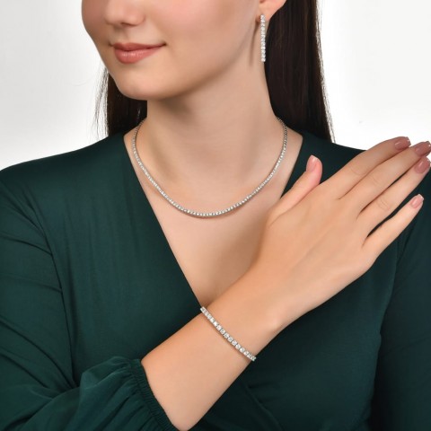 10.07 ct. Pırlanta Suyolu Kolye