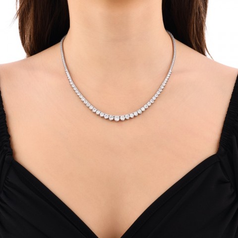 10.22 ct. Pırlanta Suyolu Kolye