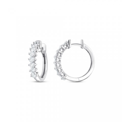 1.34 ct. Pırlanta Halka Küpe