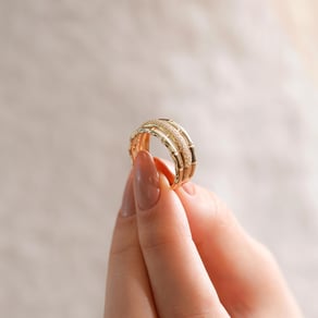 14 Ayar Tasarım Tamtur Altın Yüzük