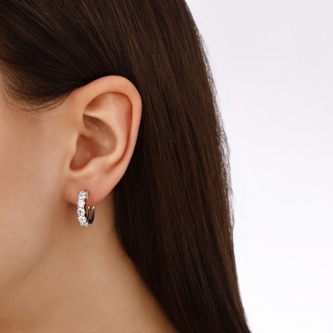 1.56 ct. Pırlanta Halka Küpe
