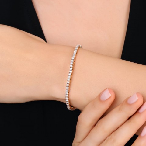 3.71 ct. Pırlanta Suyolu Bileklik