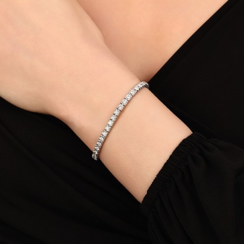 4.37 ct. Pırlanta Suyolu Bileklik