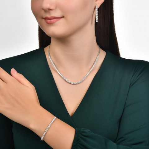 7.13 ct. Pırlanta Suyolu Kolye