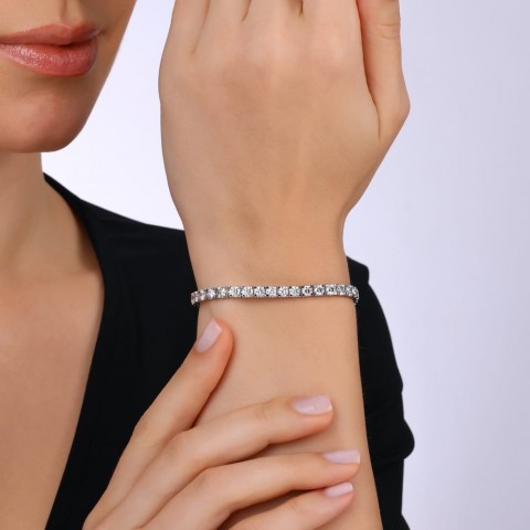 8.10 ct. Pırlanta Suyolu Bileklik