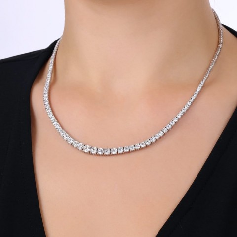 9.39 ct. Pırlanta Suyolu Kolye